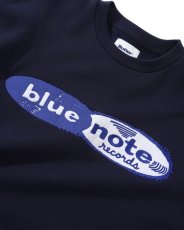 画像3: Butter GoodsｘBlue Note Records Logo Felt Applique Crewneck Navy / バターグッズｘブルーノート クルーネック スウェット ネイビー (3)