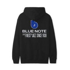 画像2: Butter GoodsｘBlue Note Finest Logo Pullover Hood Black / バターグッズｘブルーノート ファイネスト ロゴ プルオーバー フーディ ブラック (2)