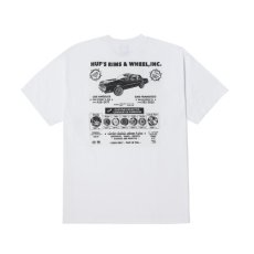 画像1: HUF Rims & Wheel T-Shirts White / ハフ ショートスリーブ Tシャツ ホワイト (1)