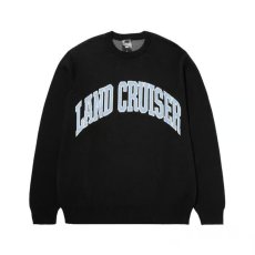 画像1: HUFｘLand Cruiser Parts & Service Sweater Black / ハフｘランドクルーザー パーツ&サービス セーター ブラック (1)