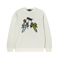 画像1: HUF Song Intarsia Sweater Linen / ハフ ソング インターシャ セーター リネン (1)