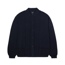 画像1: HUF Towner LS Knit Top Navy / ハフ タウナー ニット トップ ネイビー (1)