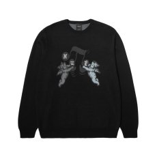 画像1: HUF Song Intarsia Sweater Black / ハフ ソング インターシャ セーター ブラック (1)