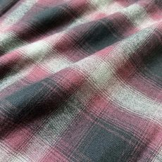 画像3: APT.9 L/S Flannel Check Shirts Wine / アプト9 フランネル チェック シャツ ワイン (3)