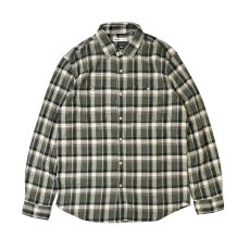 画像1: Sonoma Goods L/S Flannel Check Shirts Pink Pop Olive Plaid / ソノマグッズ フランネル チェック シャツ オリーブ (1)