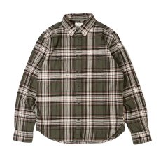 画像1: Mutual Weave L/S Flannel Check Shirts Olive Tartan / ミューチャルウィーブ フランネル チェック シャツ オリーブ (1)