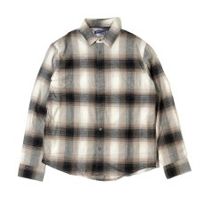 画像1: APT.9 L/S Flannel Check Shirts Beige / アプト9 フランネル チェック シャツ ベージュ (1)