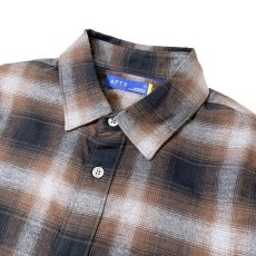 画像2: APT.9 L/S Flannel Check Shirts Brown / アプト9 フランネル チェック シャツ ブラウン (2)