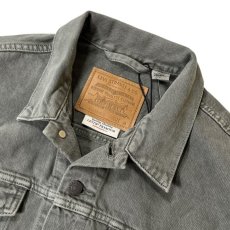 画像2: Levi's Premium USA Trucker Jacket Washed Green / リーバイスプレミアム アメリカモデル トラッカー デニムジャケット ウォッシュドグリーン (2)