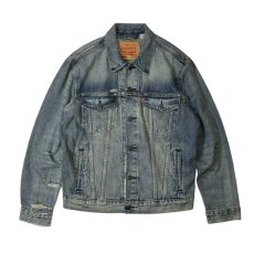 画像1: Levi's USA #72334 The Trucker Damage Denim Jacket Stonewash / リーバイス アメリカモデル ザ・トラッカー ダメージデニム ジャケット ストーンウォッシュ (1)