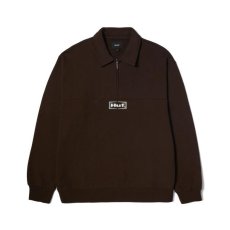 画像1: HUF Slate Quarter Zip Fleece Espresso / ハフ スレート クォータージップ フリース エスプレッソ (1)