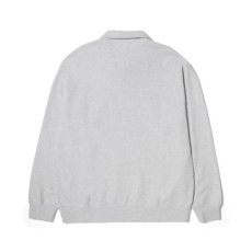 画像2: HUF Slate Quarter Zip Fleece Heather Grey / ハフ スレート クォータージップ フリース ヘザーグレー (2)