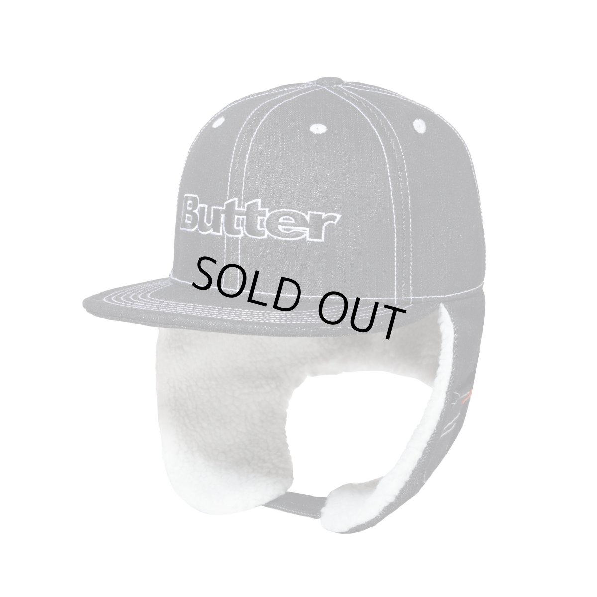 画像1: Butter Goods Adilson Flap Cap Black / バターグッズ アディルソン・ペドロ フラップキャップ ブラック (1)