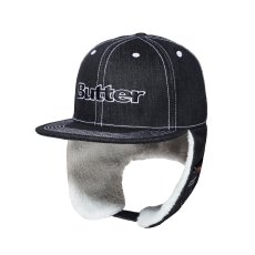 画像1: Butter Goods Adilson Flap Cap Black / バターグッズ アディルソン・ペドロ フラップキャップ ブラック (1)