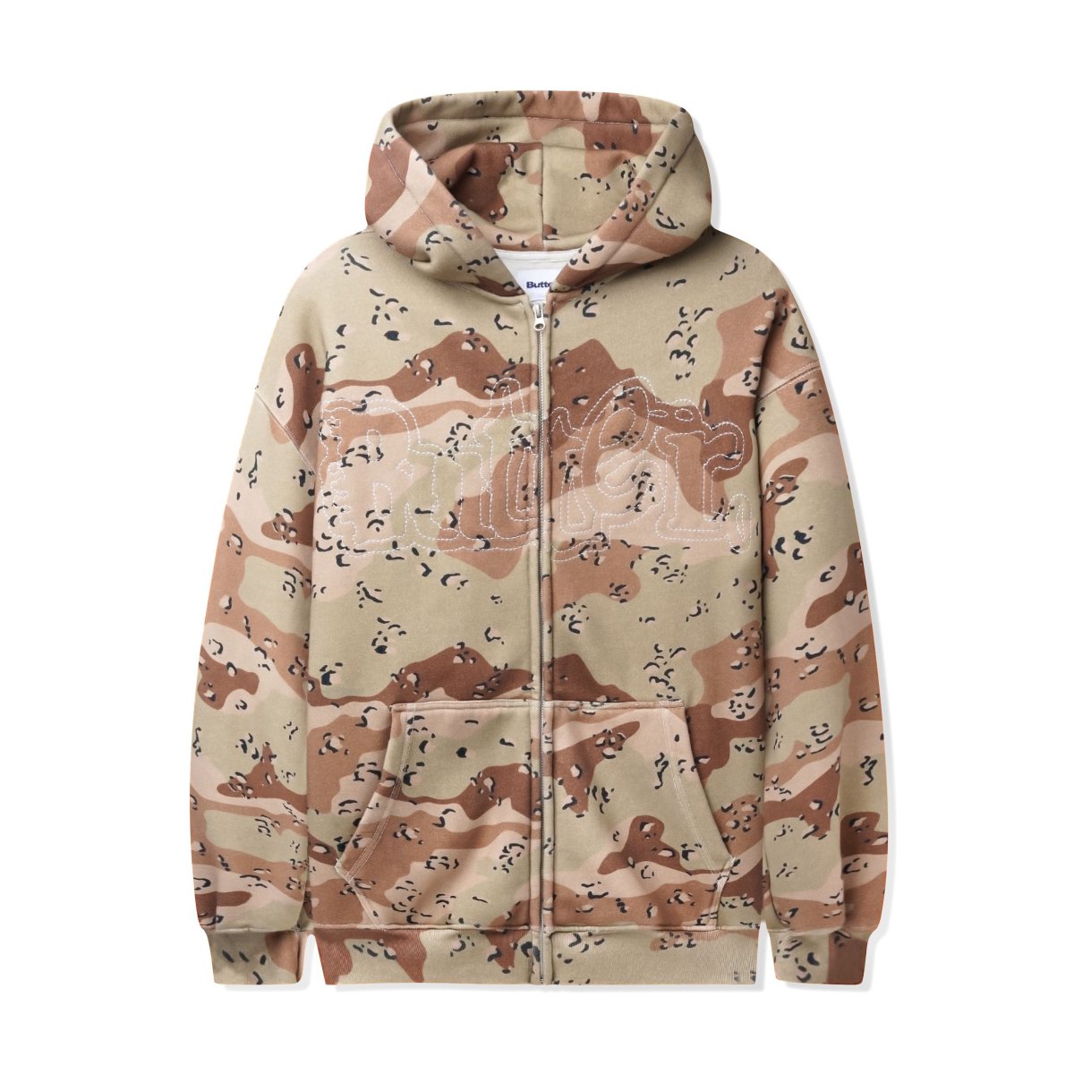 画像1: Butter Goods Breakdown Zip-Thru Hood Desert Camo / バターグッズ ブレイクダウン ジップ フーディ デザートカモ (1)