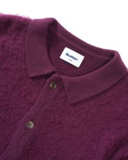 画像2: Butter Goods Mohair Button Up Knitted Shirts Purple / バターグッズ モヘア ボタンアップ ニットシャツ パープル (2)