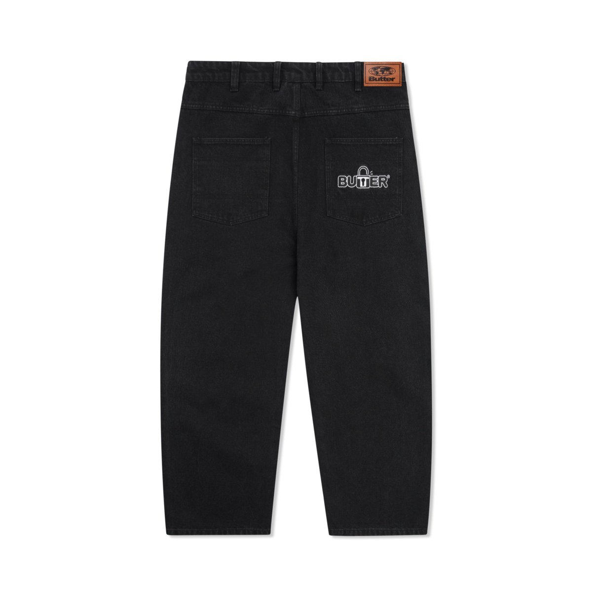 画像1: Butter Goods Lock Baggy Denim Jeans Black / バターグッズ ロック バギー デニム ブラック (1)