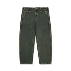 画像2: Butter Goods Lock Baggy Denim Jeans Dark Green / バターグッズ ロック バギー デニム ダークグリーン (2)