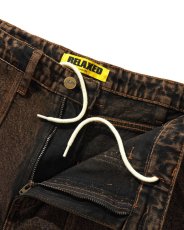 画像3: Butter Goods Breakdown Relaxed Denim Jeans Acid Wash Brown / バターグッズ ブレイクダウン リラックス デニム アシッドウォッシュブラウン (3)