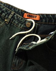 画像3: Butter Goods Lock Baggy Denim Jeans Dark Green / バターグッズ ロック バギー デニム ダークグリーン (3)