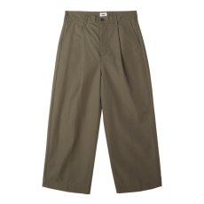 画像1: OBEY Oliver Pleated Pants Tea Leaf / オベイ オリバー プリーツ パンツ ティーリーフ (1)