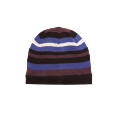 画像1: OBEY Stripe Knit Beanie Black Multi / オベイ ストライプ ニット ビーニー ブラックマルチ (1)