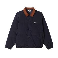 画像1: OBEY Whispers Jacket Dark Navy / オベイ ウィスパーズ ジャケット ダークネイビー (1)