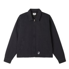 画像2: OBEY Head Jazz Zip Up Jacket Digital Black / オベイ ヘッドジャズ ジップアップ ジャケット デジタルブラック (2)