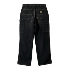 画像2: RAWDRIP Custom Carhartt B11 Washed Duck Work Pants Black / ロウドリップカスタム カーハート B11 ウォッシュド ダック ワークパンツ ブラック (2)