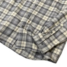 画像4: Carhartt L/S Loose Fit Heavyweight Flannel Plaid Shirts Grey / カーハート ロングスリーブ ヘビーウェイト プレイド フランネル シャツ グレー (4)