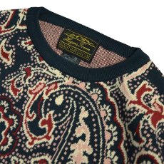 画像2: Hagerstown Cotton Paisley Sweater Mos GreenｘIvoryｘRed  / ヘイガーズタウン コットン ペーズリー セーター モスグリーンｘアイボリーｘレッド (2)