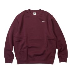 画像1: NIKE Club Fleece Crewneck Sweat Shirts Dark Maroon / ナイキ クラブ フリース クルーネック スウェット ダークマルーン (1)