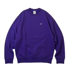 画像1: NIKE Solo Swoosh Crewneck Sweatshirts Purple / ナイキ ソロ スウォッシュ クルーネック スウェット パープル (1)