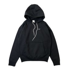 画像1: NIKE Solo Swoosh Pullover Sweat Hoodie Black / ナイキ ソロ スウォッシュ プルオーバー スウェット フーディ ブラック (1)