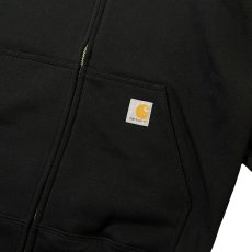 画像4: Carhartt Loose Fit Midweight Full-Zip Sweatshirts Black / カーハート ルーズフィット ミッドウェイト フルジップフーディ ブラック (4)