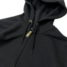 画像2: Carhartt Loose Fit Midweight Full-Zip Sweatshirts Black / カーハート ルーズフィット ミッドウェイト フルジップフーディ ブラック (2)