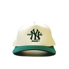 画像1: Mondaysuck 6Panel Snapback Cap ForestｘCream / マンデーサック 6パネル スナップバック フォレストグリーンｘクリーム (1)