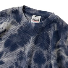 画像2: RAWDRIPｘPRO CLUB L/S Frost Bleach Heavyweight Thermal Shirts Navy / ロウドリップｘプロクラブ フロストブリーチ へビーウェイトコットン サーマル ネイビー (2)