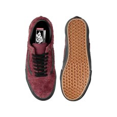 画像2: Vans Skate Old Skool Hairy Suede Black x Burgundy / ヴァンズ スケート オールドスクール ブラック x バーガンディ (2)