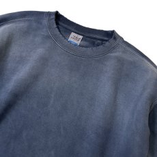 画像2: Made Blanks Varsity Crewneck Sweatshirts Vintage Distressed Navy Charcoal / メイドブランクス クルーネック スウェット ヴィンテージネイビー チャコール (2)