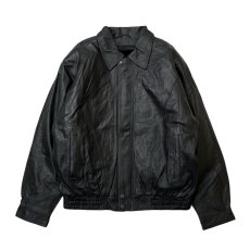 画像2: Deadstock Las Vegas Genuin Leather Jacket Black / デッドストック ラスベガス レザージャケット ブラック (2)