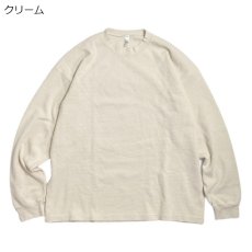 画像7: Los Angeles Apparel L/S Garment Dye Heavy Crewneck Thermal / ロサンゼルスアパレル ガーメントダイ ロングスリーブ クルーネック ヘビー サーマル  (7)