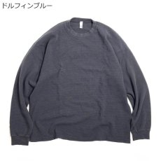 画像5: Los Angeles Apparel L/S Garment Dye Heavy Crewneck Thermal / ロサンゼルスアパレル ガーメントダイ ロングスリーブ クルーネック ヘビー サーマル  (5)