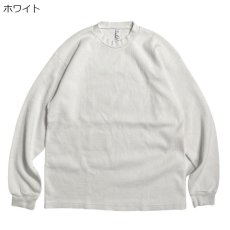 画像3: Los Angeles Apparel L/S Garment Dye Heavy Crewneck Thermal / ロサンゼルスアパレル ガーメントダイ ロングスリーブ クルーネック ヘビー サーマル  (3)