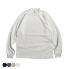 画像2: Los Angeles Apparel L/S Garment Dye Heavy Crewneck Thermal / ロサンゼルスアパレル ガーメントダイ ロングスリーブ クルーネック ヘビー サーマル  (2)