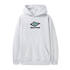 画像1: Butter GoodsｘUmbro Ball Pullover Hoodie Ash / バターグッズｘアンブロ ボール プルオーバーフーディ アッシュ (1)