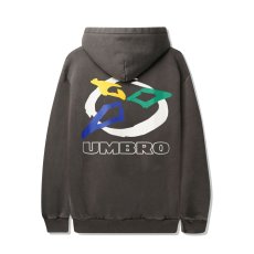 画像2: Butter GoodsｘUmbro Ball Pullover Hoodie Washed Black / バターグッズｘアンブロ ボール プルオーバーフーディ ウォッシュドブラック (2)