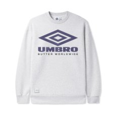 画像1: Butter GoodsｘUmbro Diamond Logo Crewneck Sweatshirts Ash / バターグッズｘアンブロ ダイアモンドロゴ クルーネック スウェット アッシュ (1)