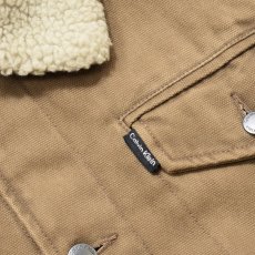 画像6: Calvin Klein Sherpa Lined Duck Canvas Jacket Brown / カルバンクライン シェルパライン ダックキャンバス ジャケット ブラウン (6)