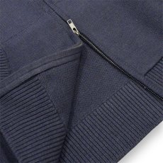 画像3: Hagerstown Double Zip Cotton Knit Hoodie Blue / ヘイガーズタウン ダブルジップ コットン ニットフーディ ブルー (3)